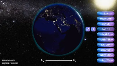 Ảnh chụp màn hình của Solar System Planets: 3D Space
