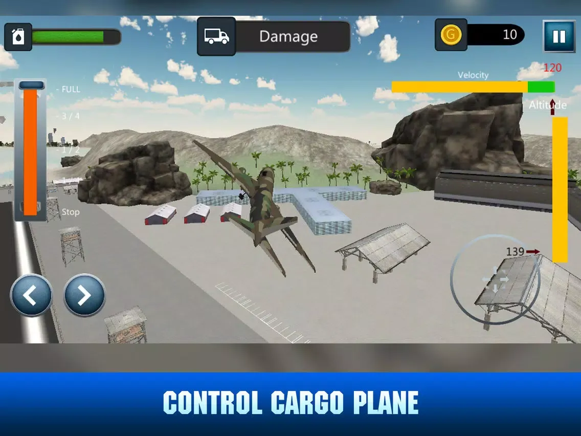 Cargo Army Plane Flight Sim 3D iPad  Screenshots