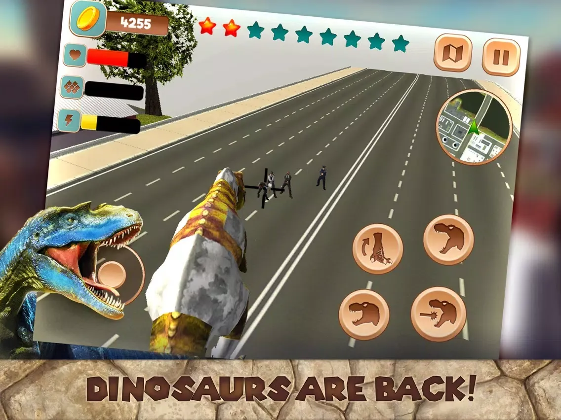 Dinosaur T-Rex - City Attack iPad  Ekran Görüntüleri