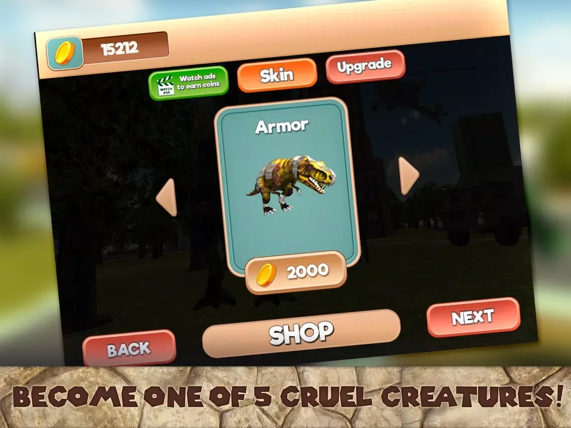 Dinosaur T-Rex - City Attack iPad  Ekran Görüntüleri