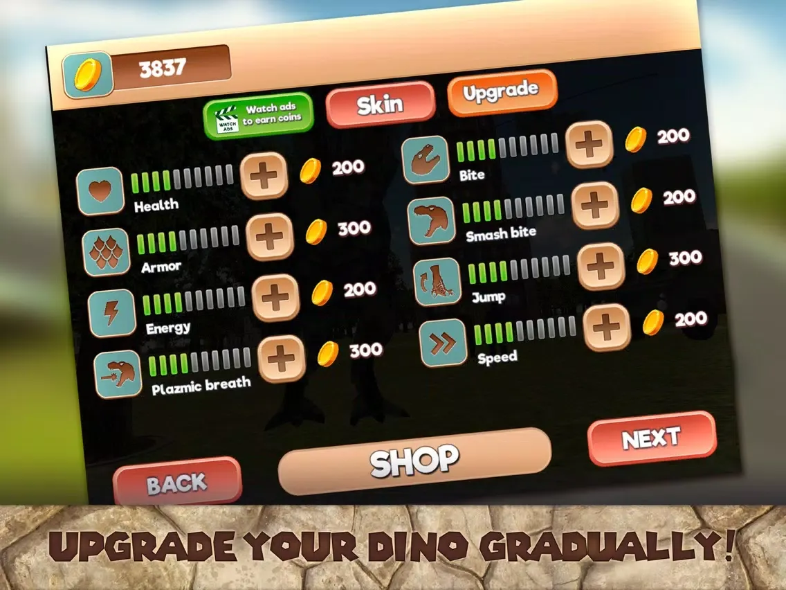 Dinosaur T-Rex - City Attack iPad  Ekran Görüntüleri