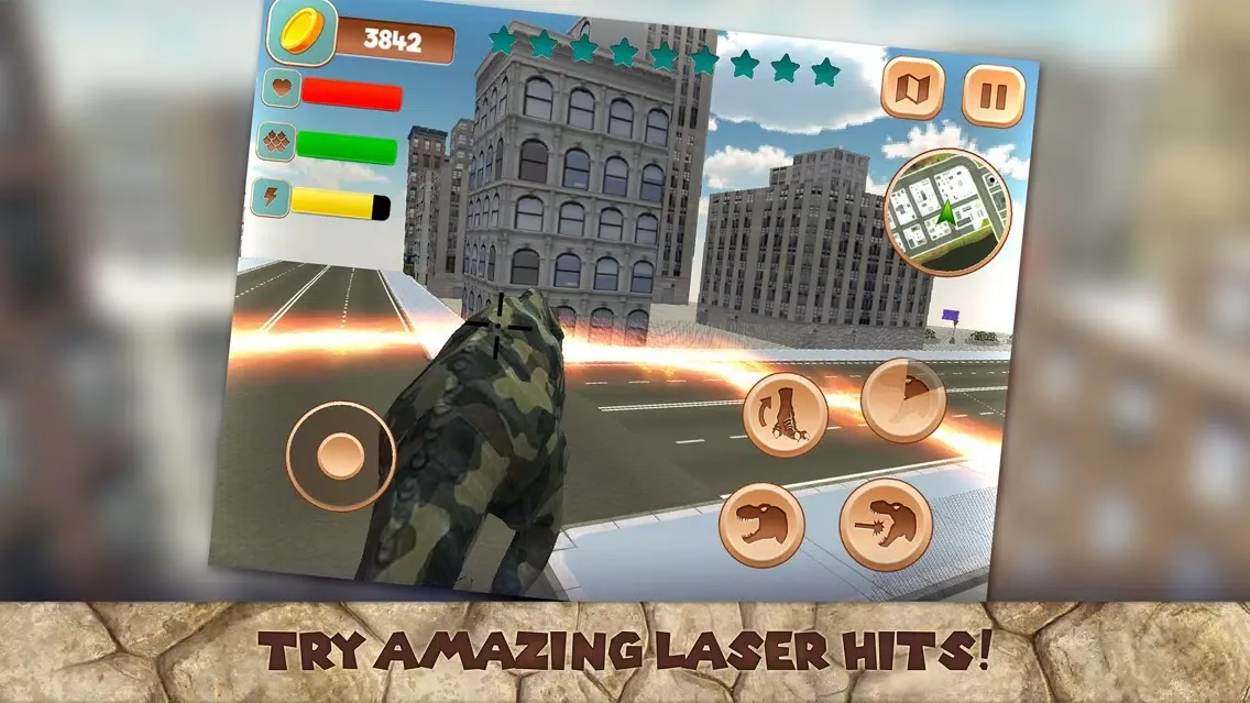 Dinosaur T-Rex - City Attack Ekran Görüntüleri