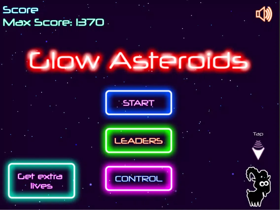 Glow Asteroids Shooter iPad  Screenshots