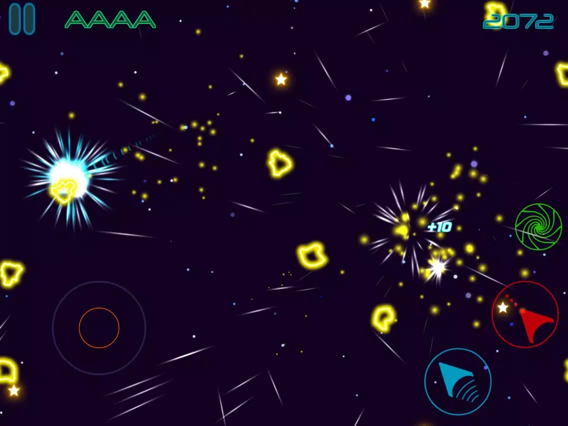 Glow Asteroids Shooter iPad  Screenshots