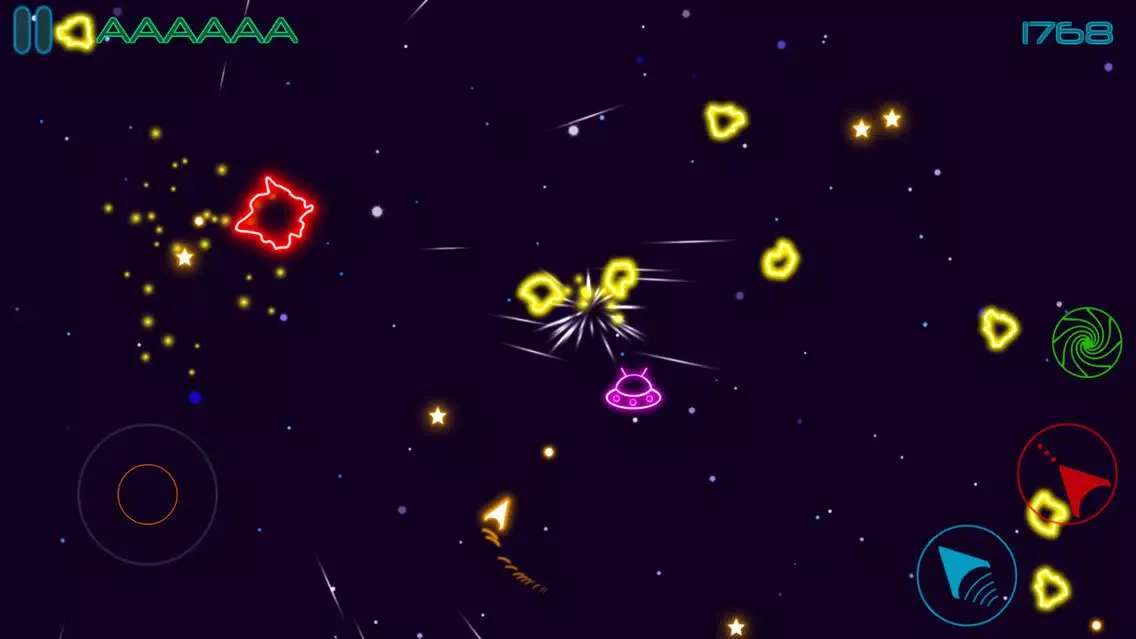 Glow Asteroids Shooter Screenshots
