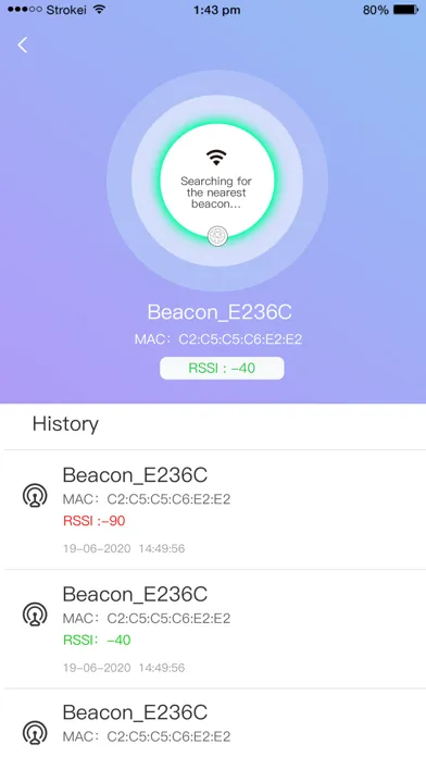 Ảnh chụp màn hình của BeaconAssistant