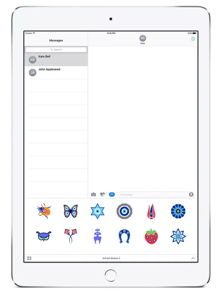 Evil Eye Sticker, Nazar Protection, Set 2 iPad 应用截图