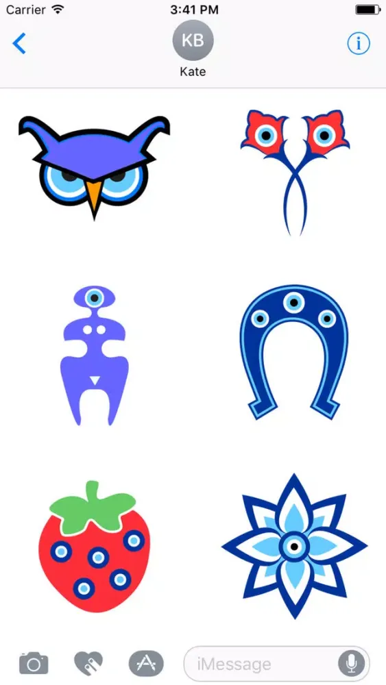 Evil Eye Sticker, Nazar Protection, Set 2应用截图