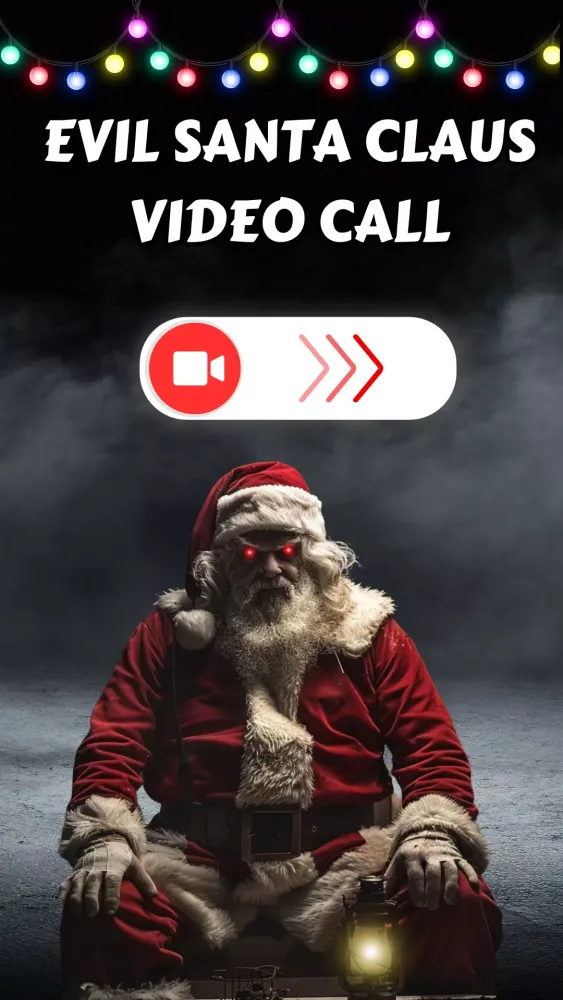 evil santa claus video call 스크린샷