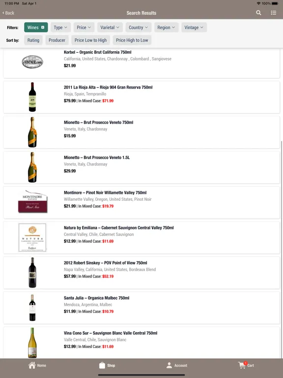 Ninth Avenue Vintner iPad  स्क्रीनशॉट