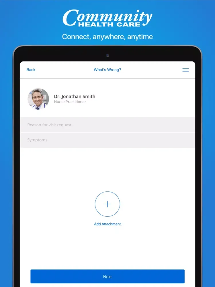 Community Health Care Telemed iPad  স্ক্রিনশট