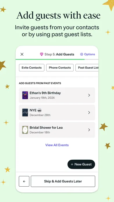 Tangkapan layar Evite: Party Invitation Maker