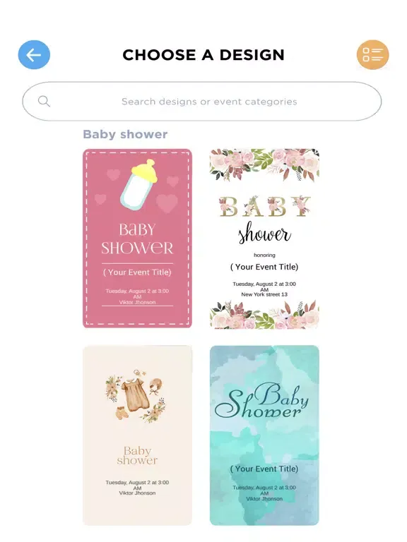 Captures d'écran de Invitation Maker & Party Flyer iPad 