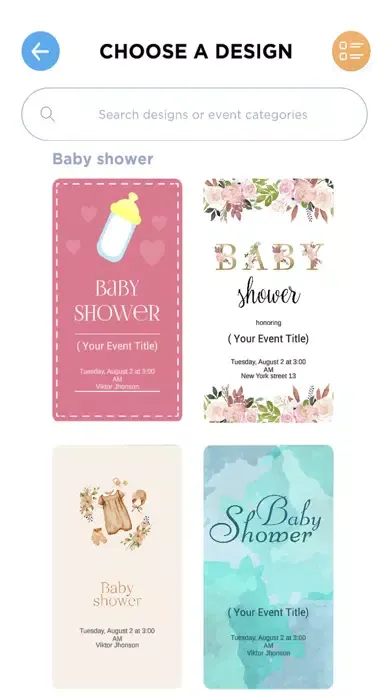 Captures d'écran de Invitation Maker & Party Flyer