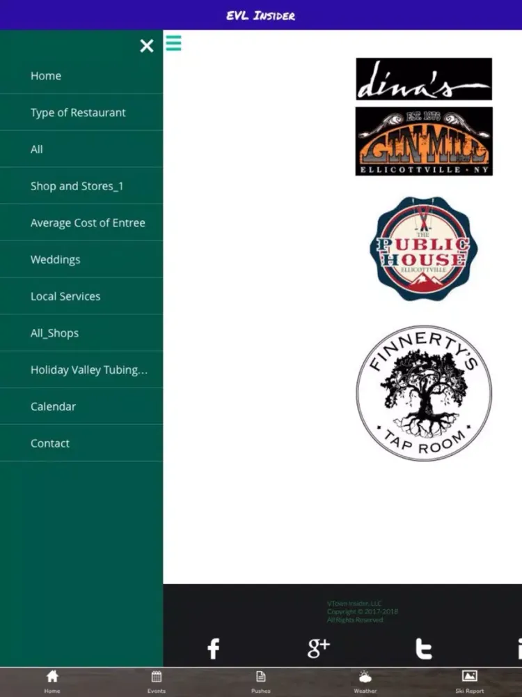 Capturas de pantalla de EVL Insider iPad 