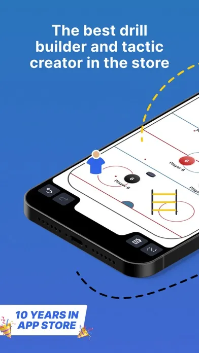 Capturas de tela do Coach Tactic Board: Hockey++