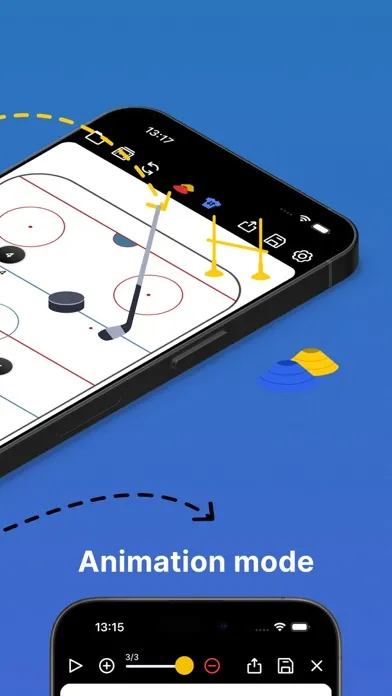 Capturas de tela do Coach Tactic Board: Hockey++