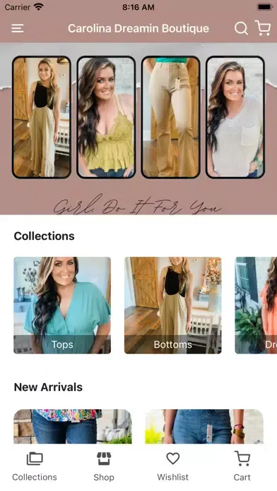 Capturas de tela do Carolina Dreamin Boutique