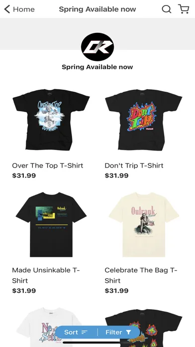 Capturas de tela do Outrank Store