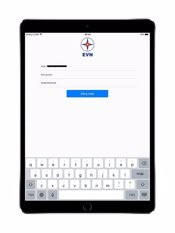 Tangkapan layar ECS iPad 