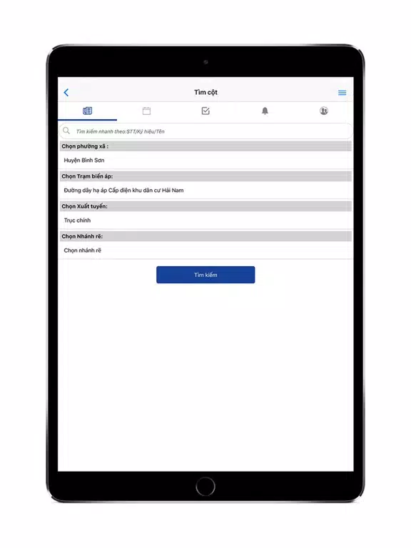Tangkapan layar ECS iPad 