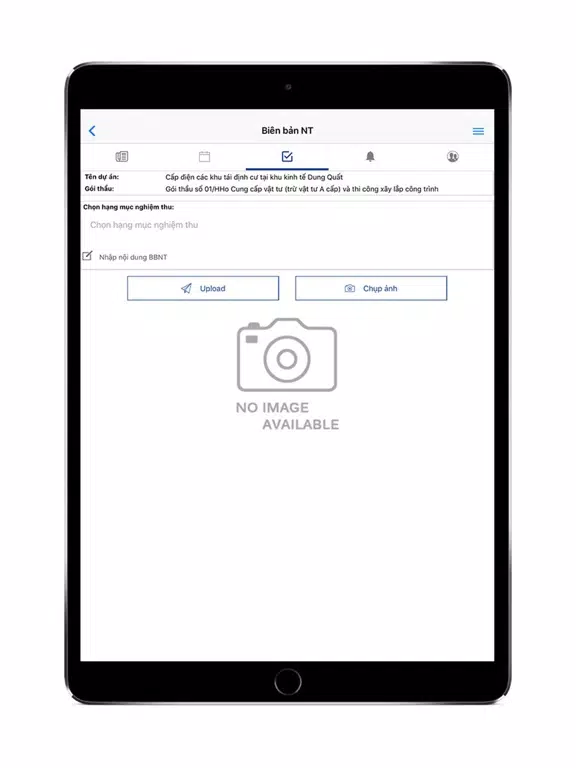 Tangkapan layar ECS iPad 