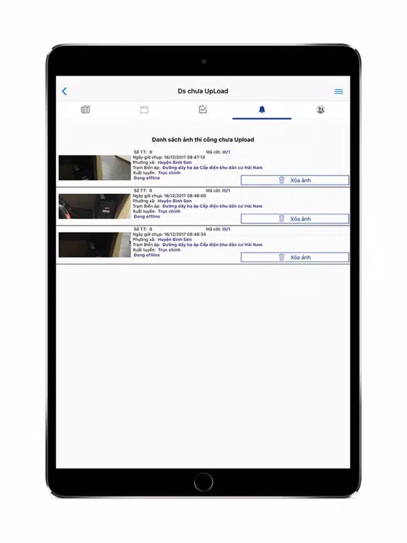 Tangkapan layar ECS iPad 