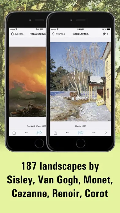 Captures d'écran de Landscape Art HD.