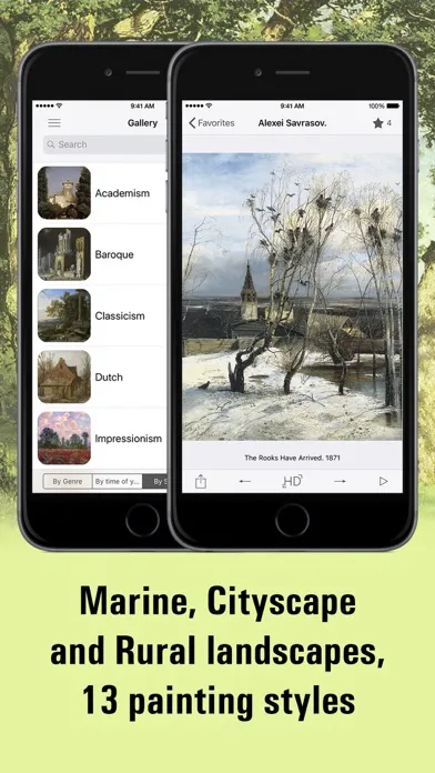 Captures d'écran de Landscape Art HD.