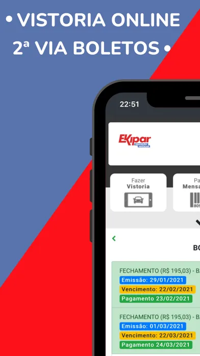 Zrzuty ekranu Ekipar - Proteção Veicular
