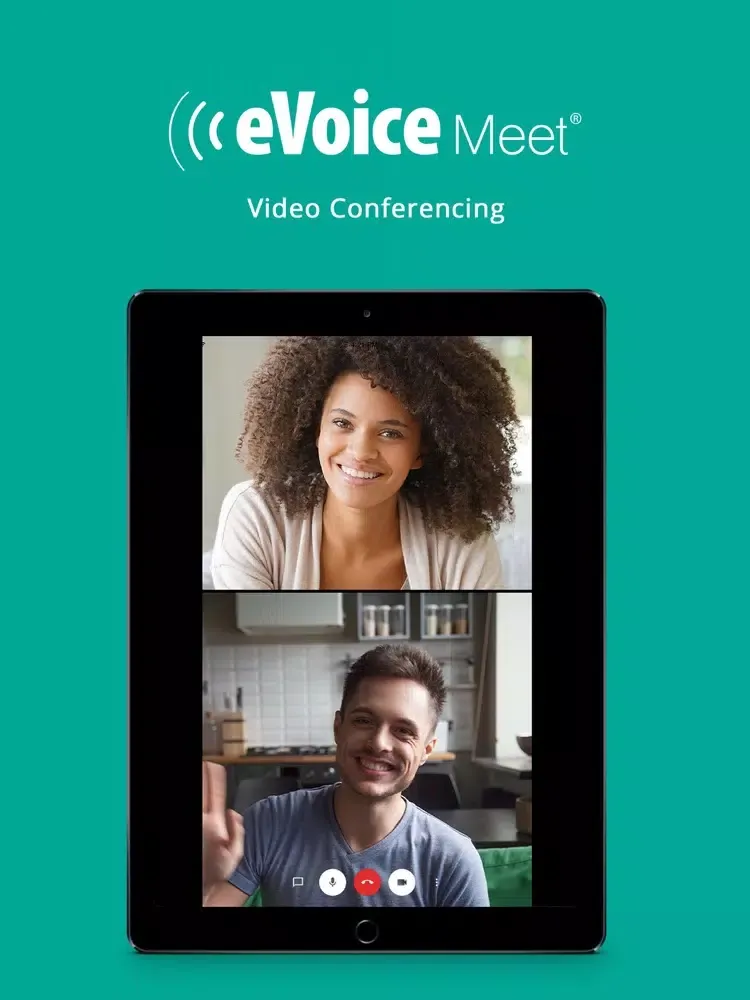 eVoice Meet Video Conferencing iPad  Screenshots