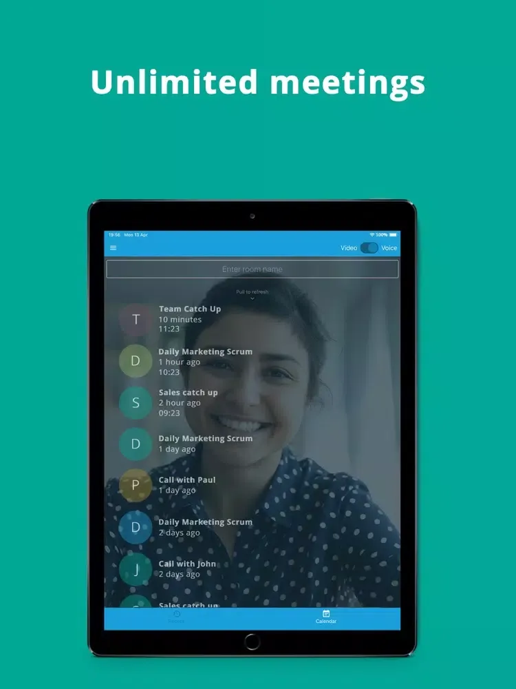 eVoice Meet Video Conferencing iPad  Screenshots