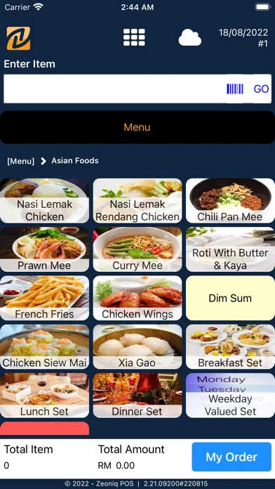 Zeoniq POS Screenshots