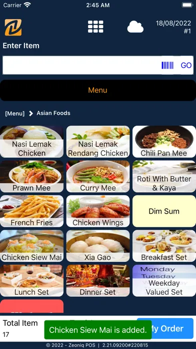 Zeoniq POS Screenshots