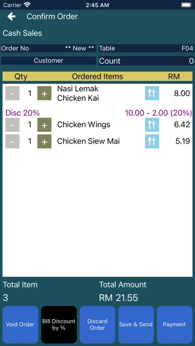 Zeoniq POS Screenshots