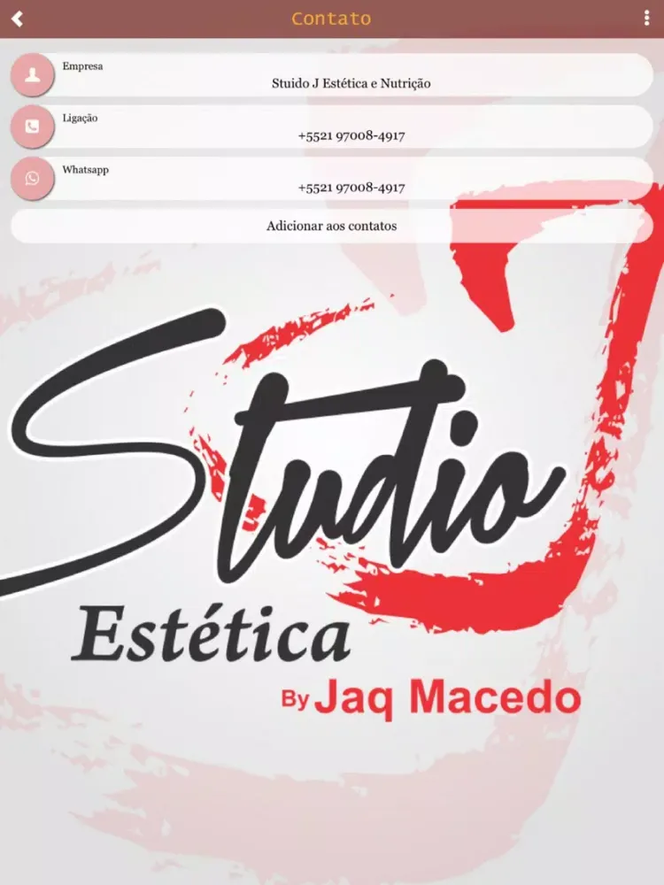 Evolue Studio J Estética iPad  Screenshots