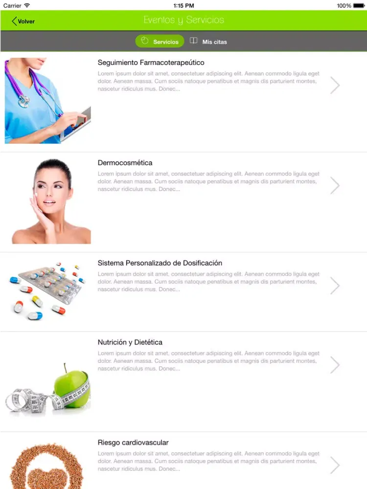Farmacia Tinoco iPad  Screenshots