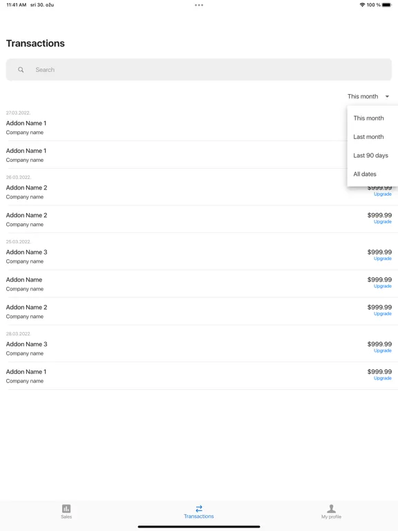 صور Sally - Marketplace Reports iPad 
