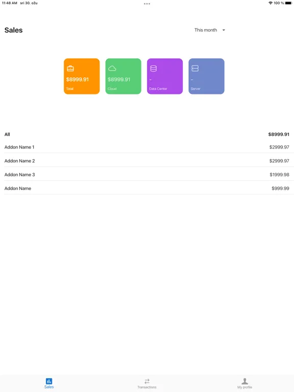 صور Sally - Marketplace Reports iPad 