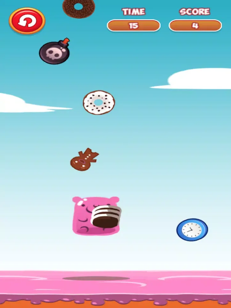 Tangkapan layar Hungry Gummy Bear - Eat Candy iPad 