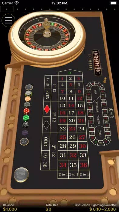 Zrzuty ekranu Lightning Roulette