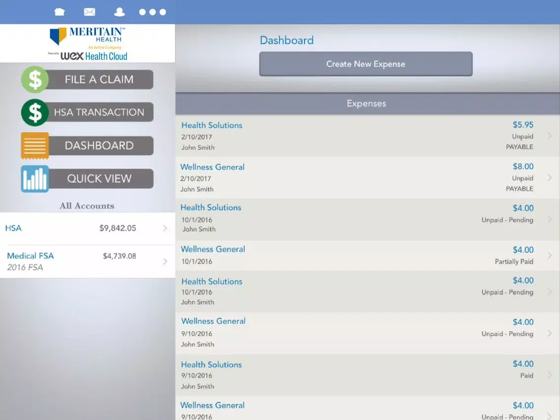 Скриншоты CDHP/FSA iPad 