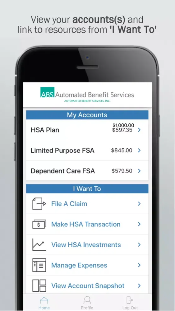 Automated Benefit Svcs FSA স্ক্রিনশট