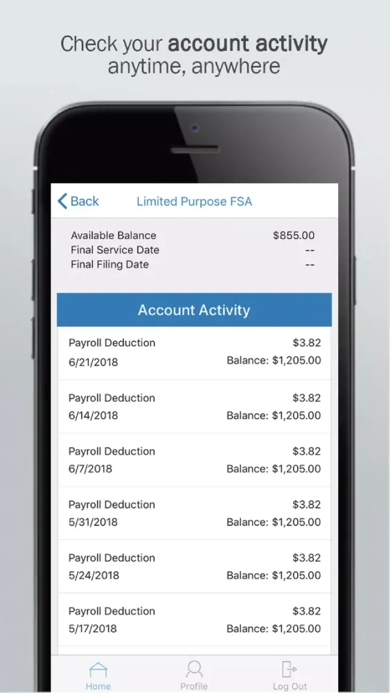 Automated Benefit Svcs FSA স্ক্রিনশট