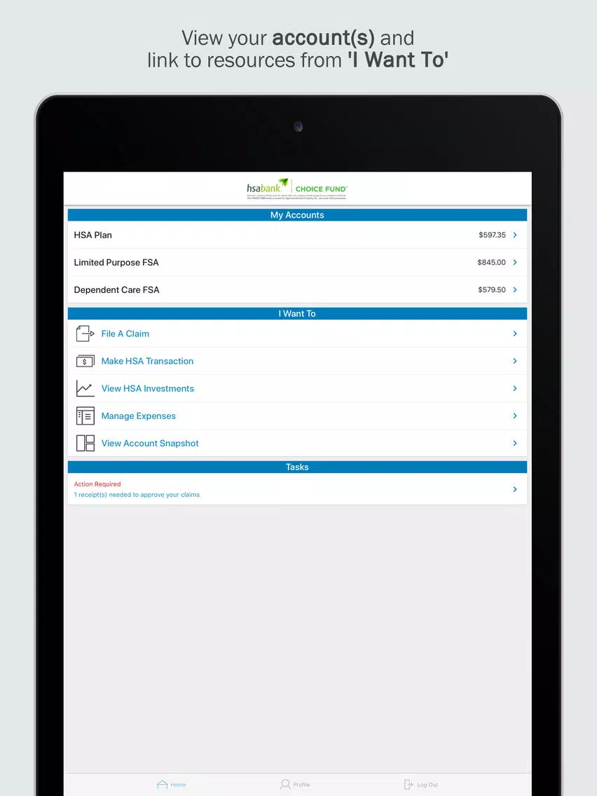 ภาพหน้าจอของ Choice Fund iPad 