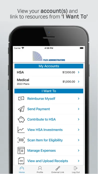 Flex Administrators Mobile Screenshots