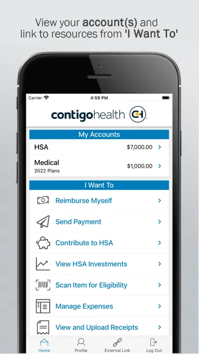 ภาพหน้าจอของ Contigo Health CDH