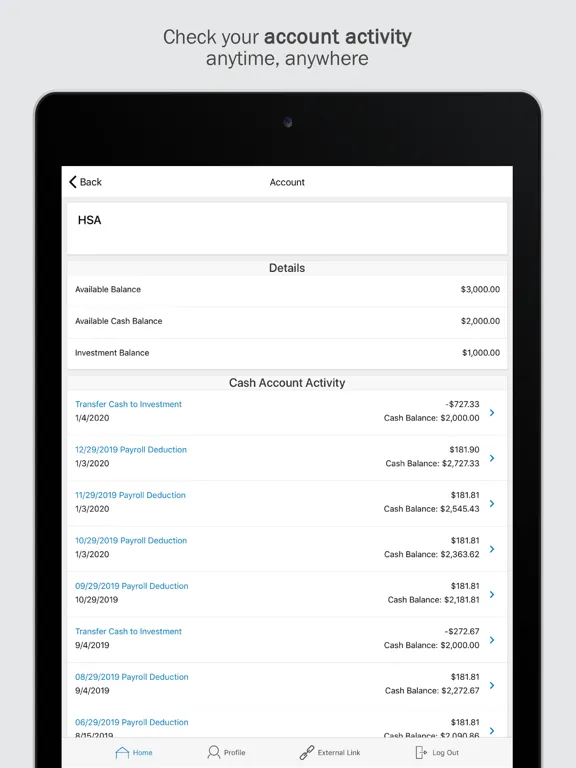 Скриншоты Vantage Flex Benefits iPad 