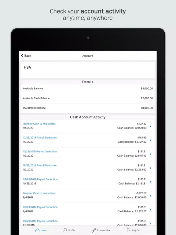 Voya Health Accounts iPad  سکرین شاٹس