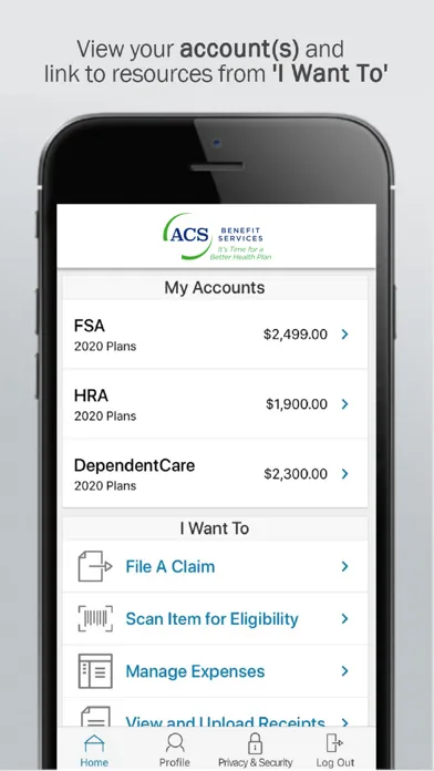 Скриншоты ACS Benefit Services My Money